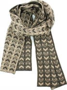 Portolano Jacquard Knit Scarf