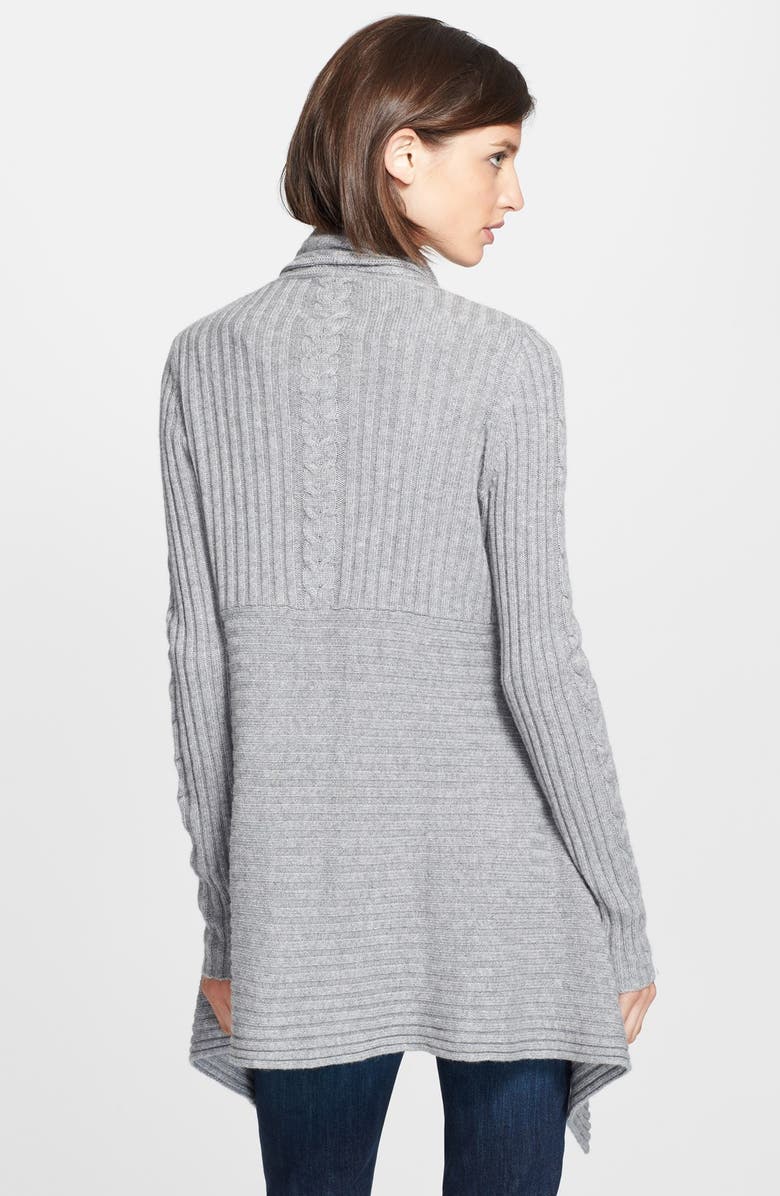 autumn cashmere Open Front Knit Cardigan, Alternate, color,