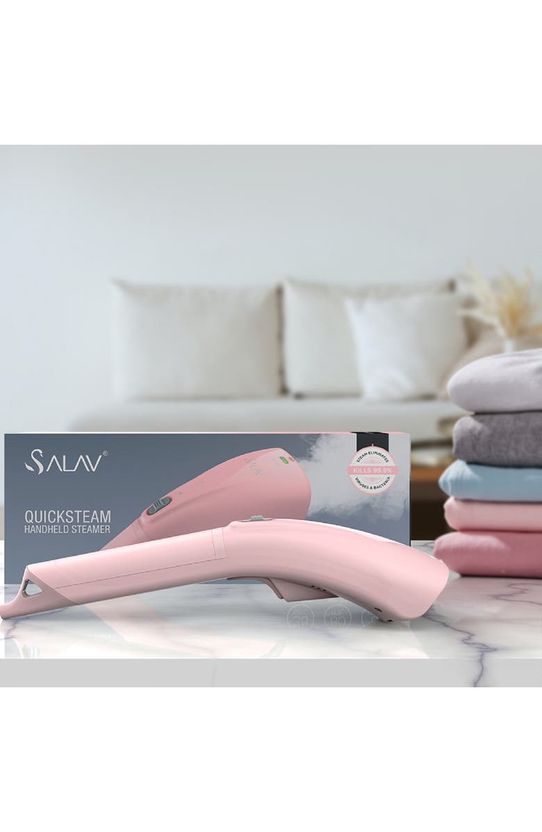 SALAV HS-04/T  QuickSteam Hand Held Steamer with Dual Steam Settings, 35 sec Steam Ready Time, Compact & Lightweight, 1000-Watt, Gray, Alternate, color, 