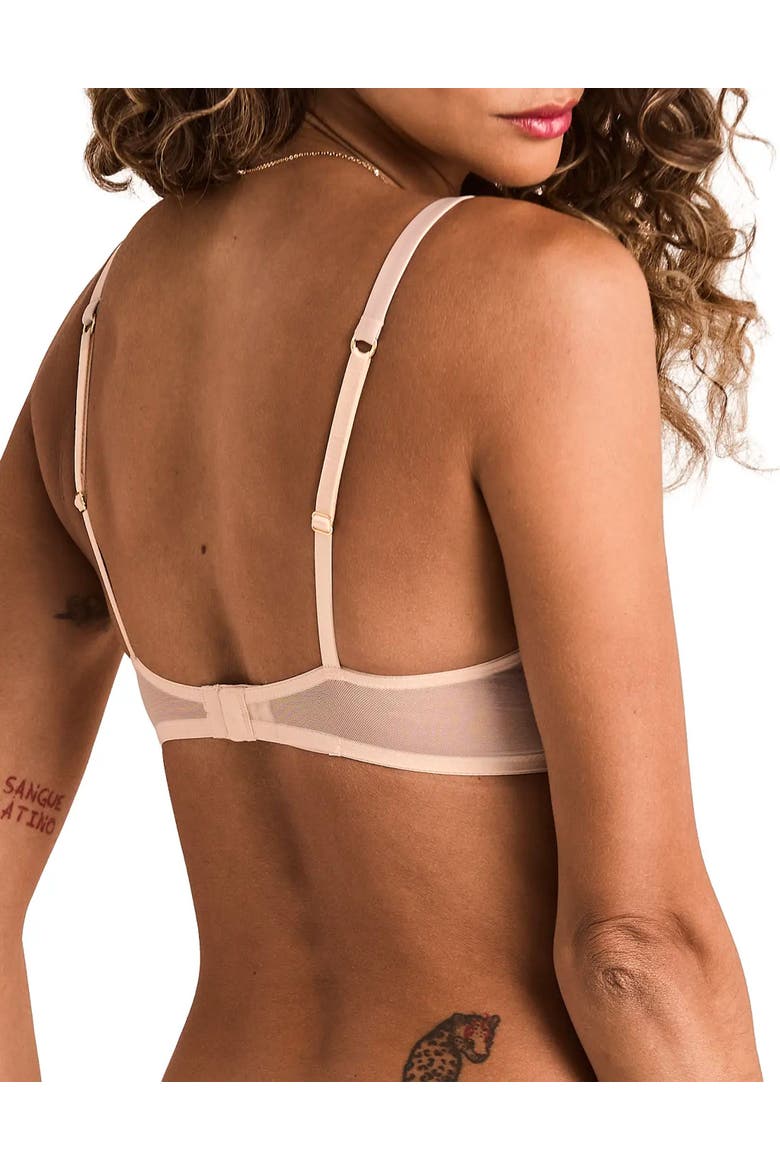 Tannessee Unlined Plunge Bra, Alternate, color, Light orange
