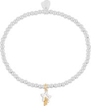 Estella Bartlett Sienna Double Star Beaded Stretch Bracelet