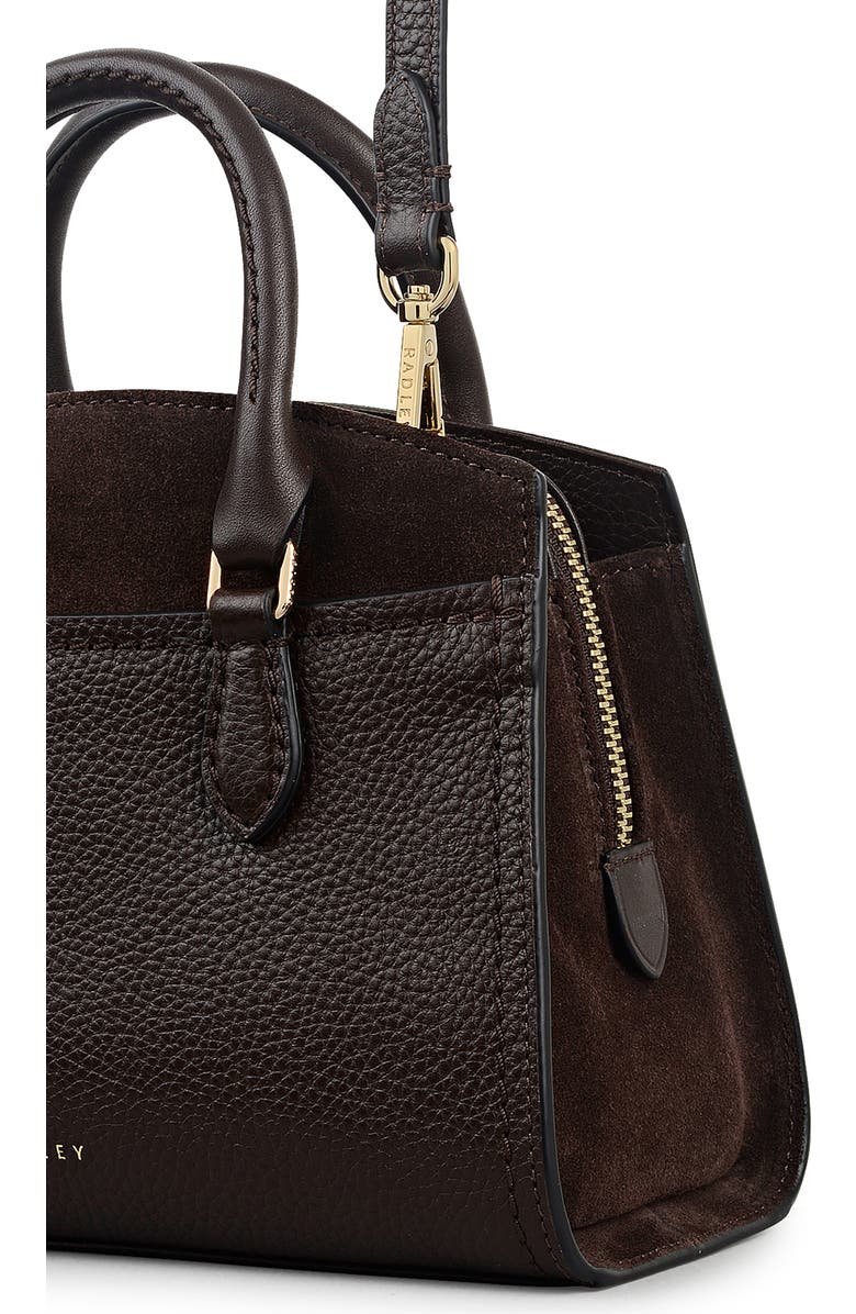 Radley Mini Portland Way Zip Tote Bag, Alternate, color, Dark Oak