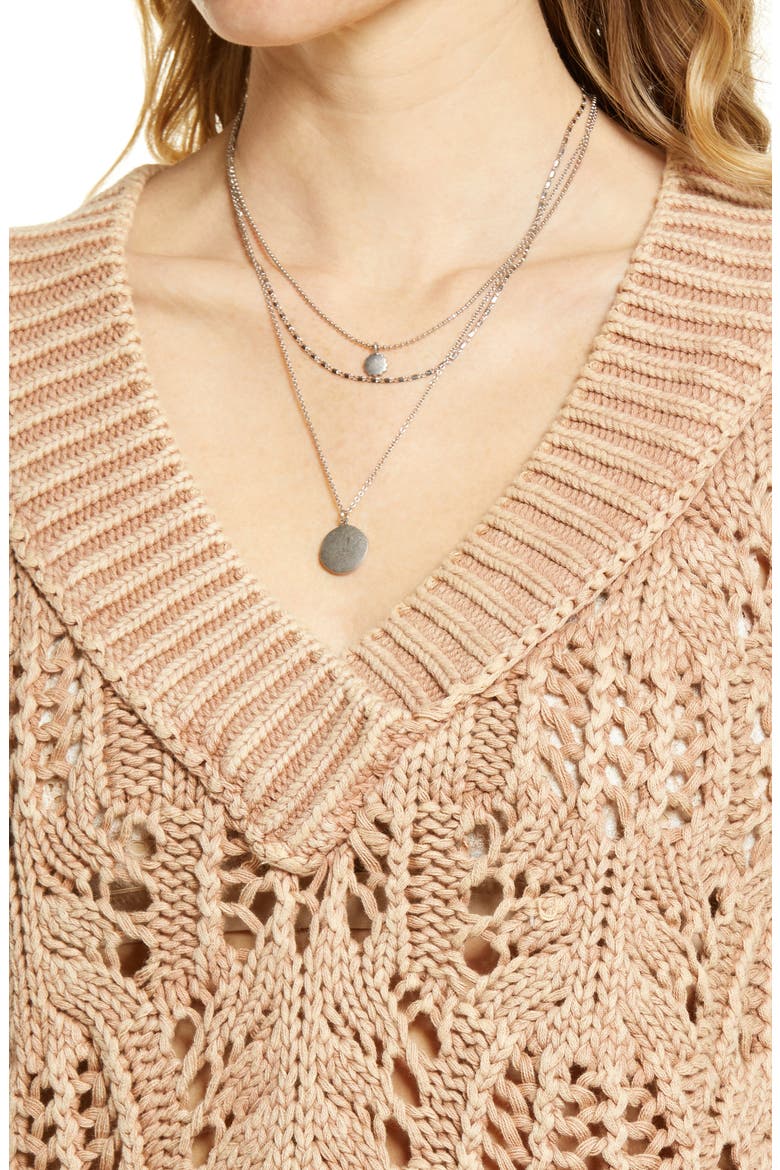 Orchid Pointelle Sweater Vest, Alternate, color, SOFT EARTH