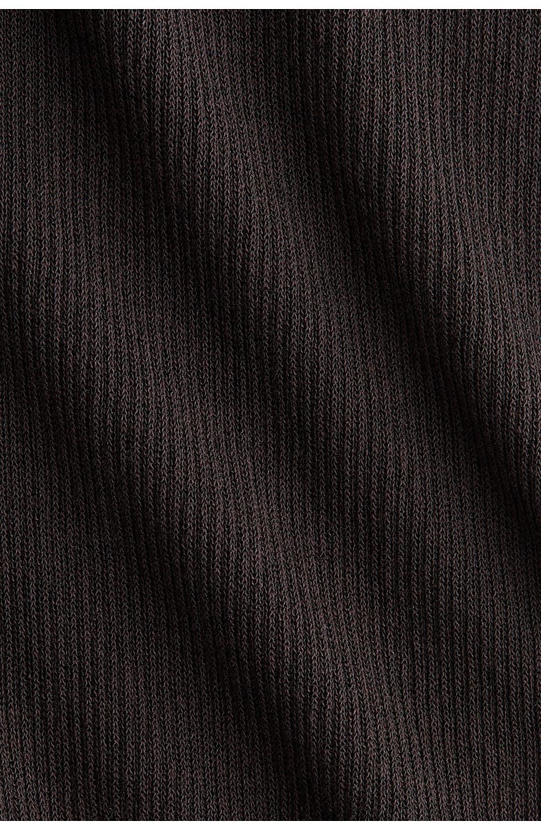 H&M Rib-knit Trousers, Alternate, color, Dark Brown