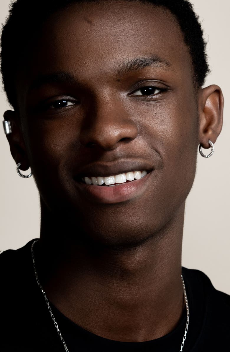 Dower & Hall Men's Small Humbug Hoops, Alternate, color, Sterling Silver