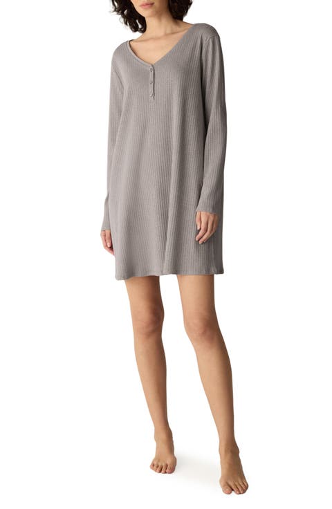 V-Neck Henley Nightgown