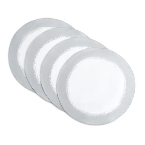 Metallic Brushstroke Round Placemats, Set Of 4