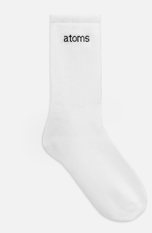 Atoms Classic Crew Socks In White