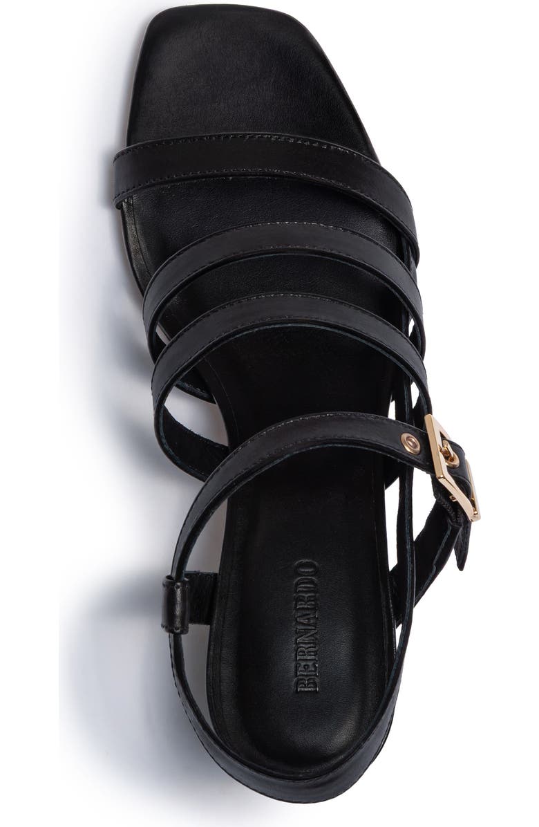 Bernardo Footwear Novi Heeled Sandal, Alternate, color, Black