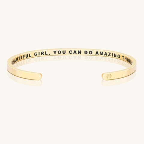 Beautiful Girl, You Can Do Amazing Things (within) bracelet