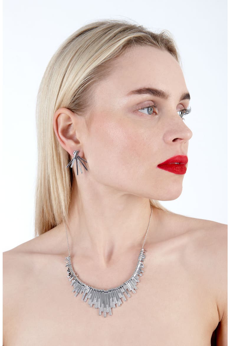 Multi Key Necklace, Alternate, color, Sterling Silver