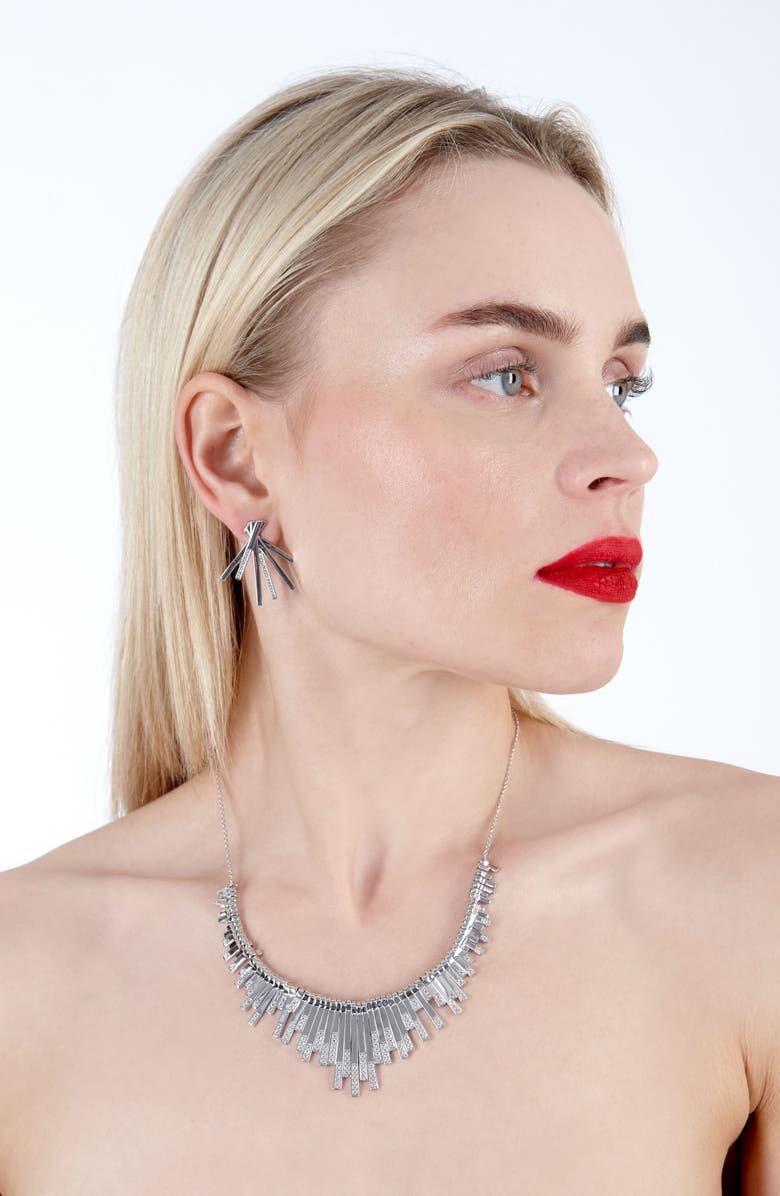 Lucy Quartermaine Multi Key Necklace, Alternate, color, Sterling Silver