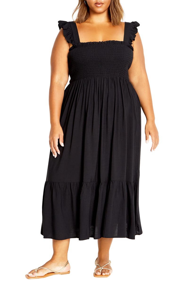 City Chic Oasis Maxi Sundress, Main, color,