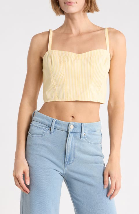 Poplin Bustier Cami Top