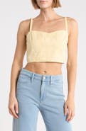 Good American Poplin Bustier Cami Top