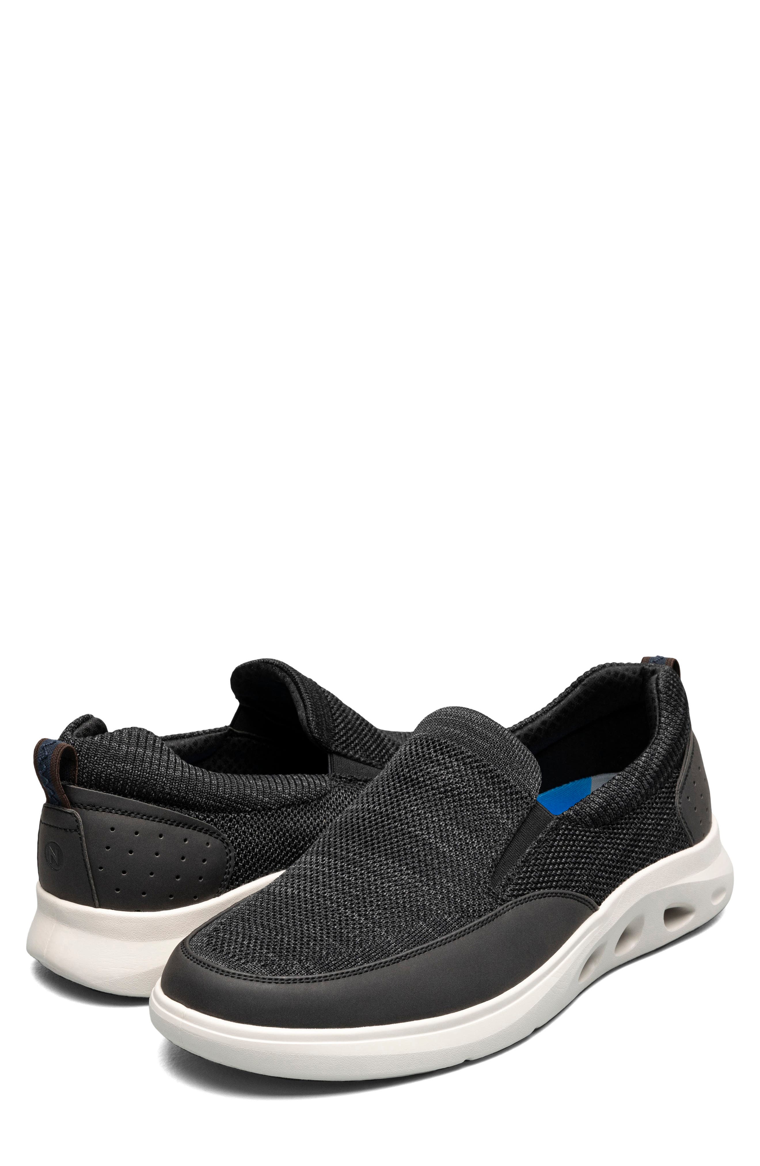 NUNN BUSH Ponte Knit Slip-On Sneaker, Alternate, color, Black Multi