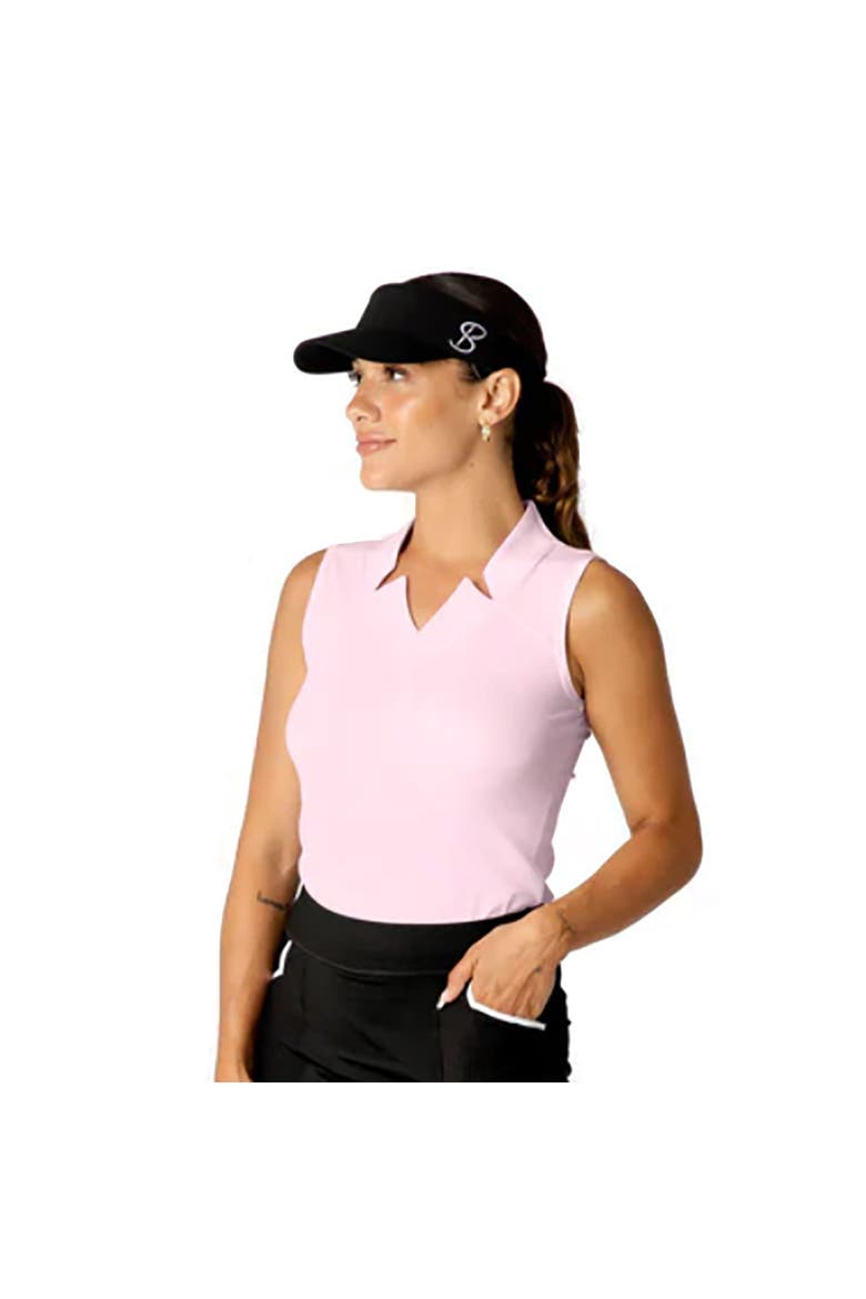 Golf Colors Sleeveless Womens Golf Shirt, Main, color, Cotton Candy