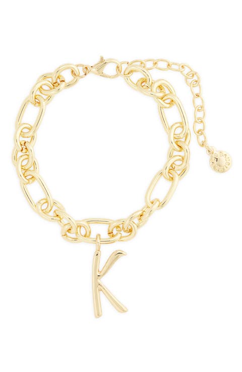 Initial Charm Chain Braclet