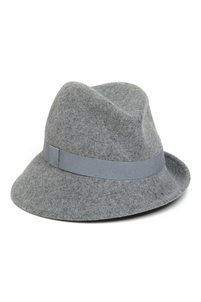 Felt Fedora, Main, color, GREY