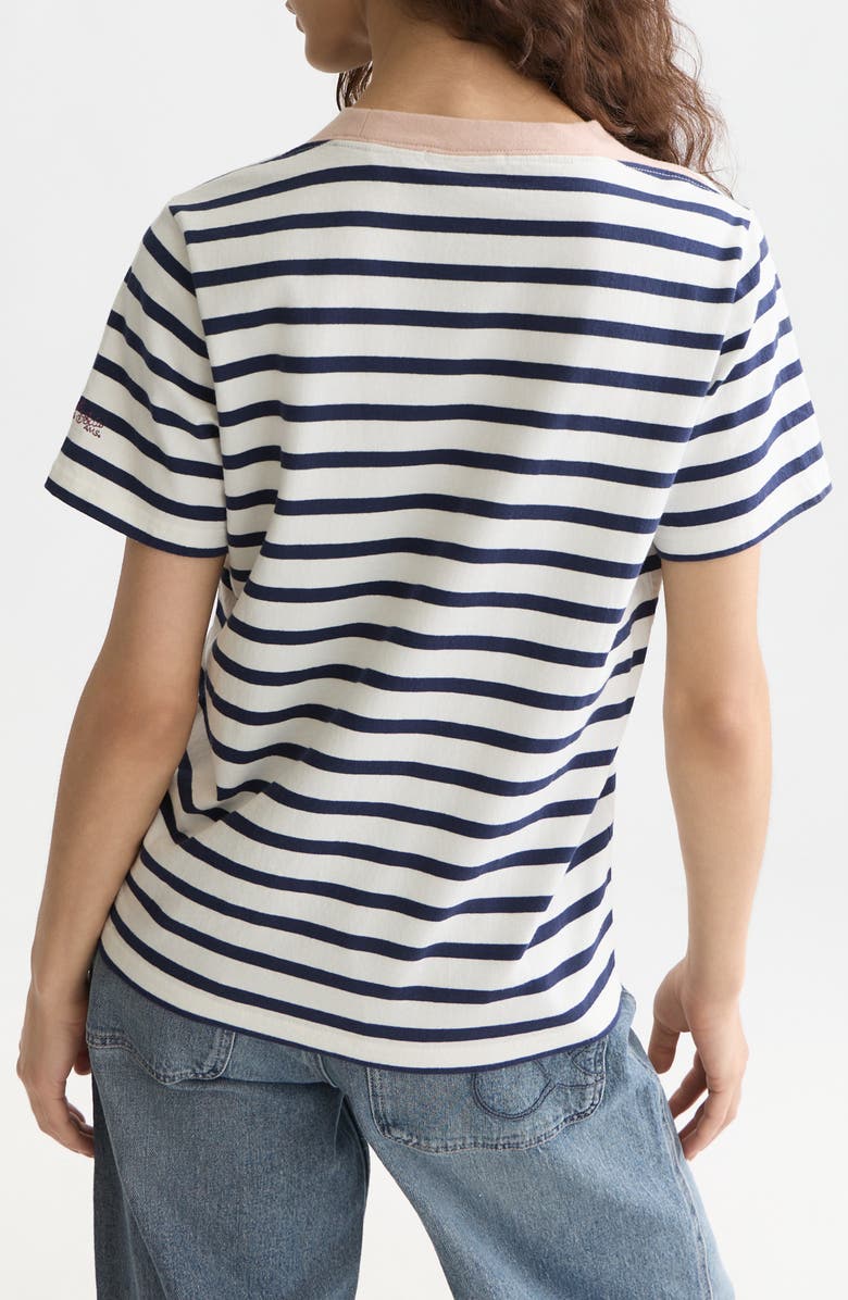 Scotch & Soda Breton Stripe T-Shirt, Alternate, color, Peacoat Stripe