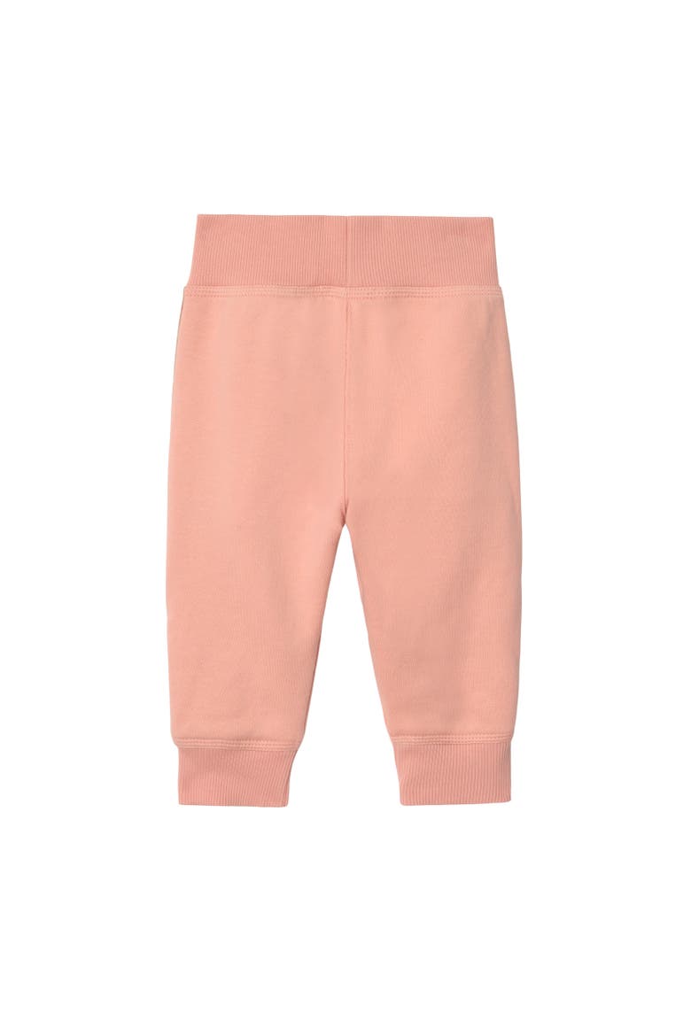 Check Trim Cotton Jogging Pants, Alternate, color, Slipper pink