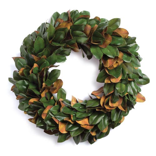 Napa Home & Garden Grand Magnolia Leaf Wreath 30" In Green