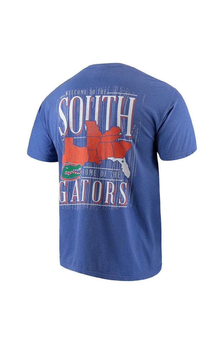IMAGE ONE Men's Royal Florida Gators Welcome to the South Comfort Colors T-Shirt, Alternate, color,