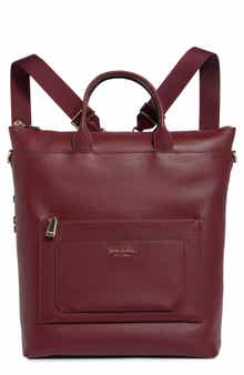 Walker Pebbled Leather Convertible Backpack