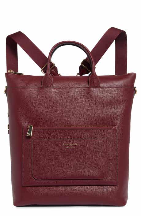 Walker Pebbled Leather Convertible Backpack