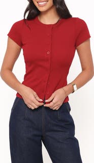 Petal & Pup Tylarah Short Sleeve Rib Cardigan