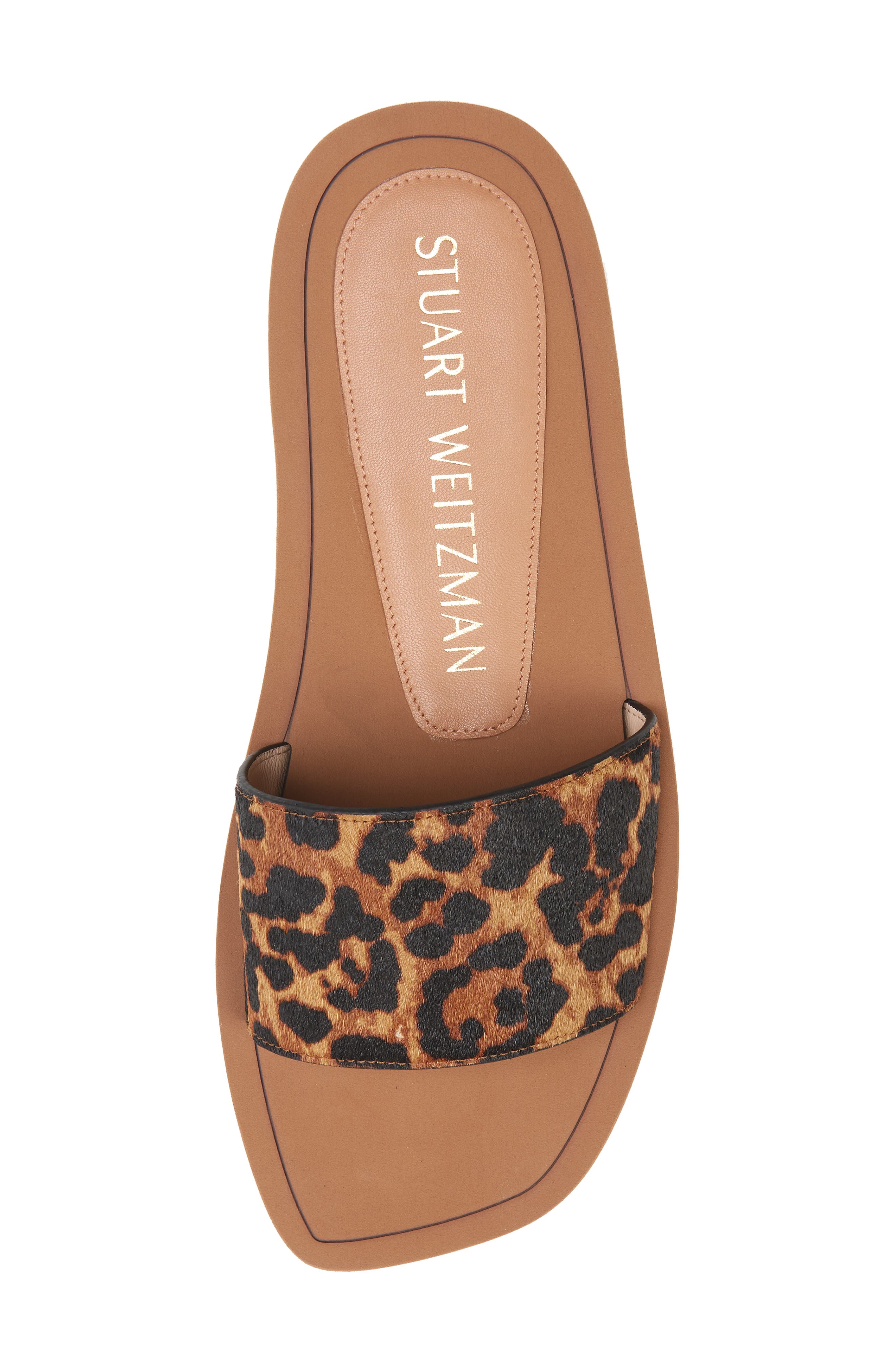 Stuart Weitzman Delilah Genuine Calf Hair Slide Sandal, Alternate, color, 