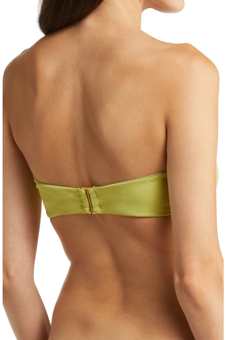 Bandeau Bikini Top, Alternate, color, OLIVE