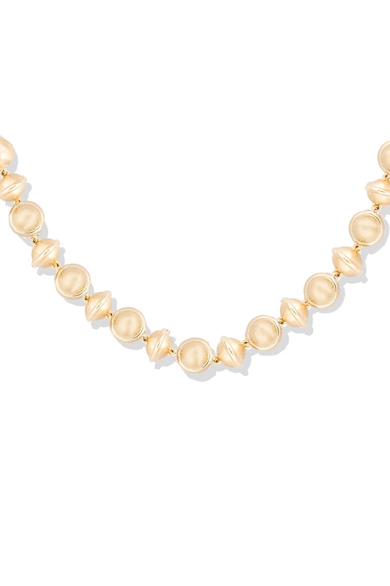 Revel Small Bead Necklace, Alternate, color, Gold