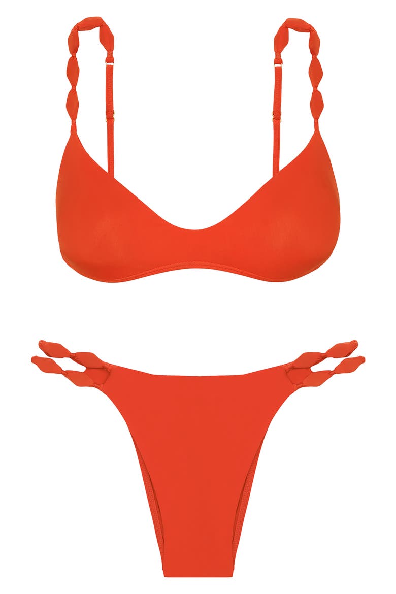 Alexa Bikini Bottoms, Alternate, color, ORANGE