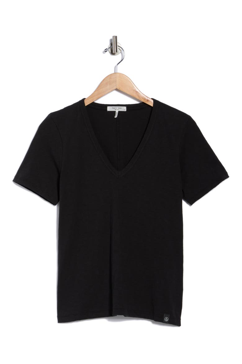 The Vee T-Shirt, Alternate, color, BLACK