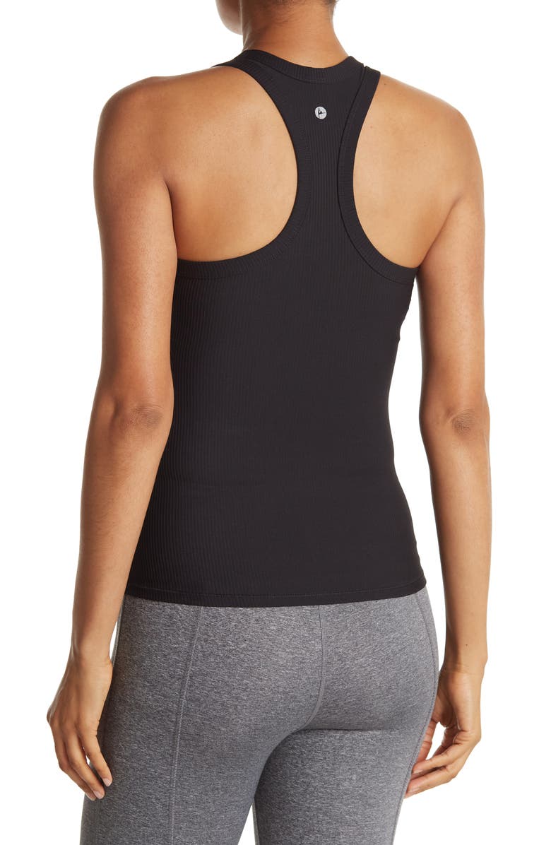 90 DEGREE BY REFLEX Ribbed Racerback Tank Top, Alternate, color,