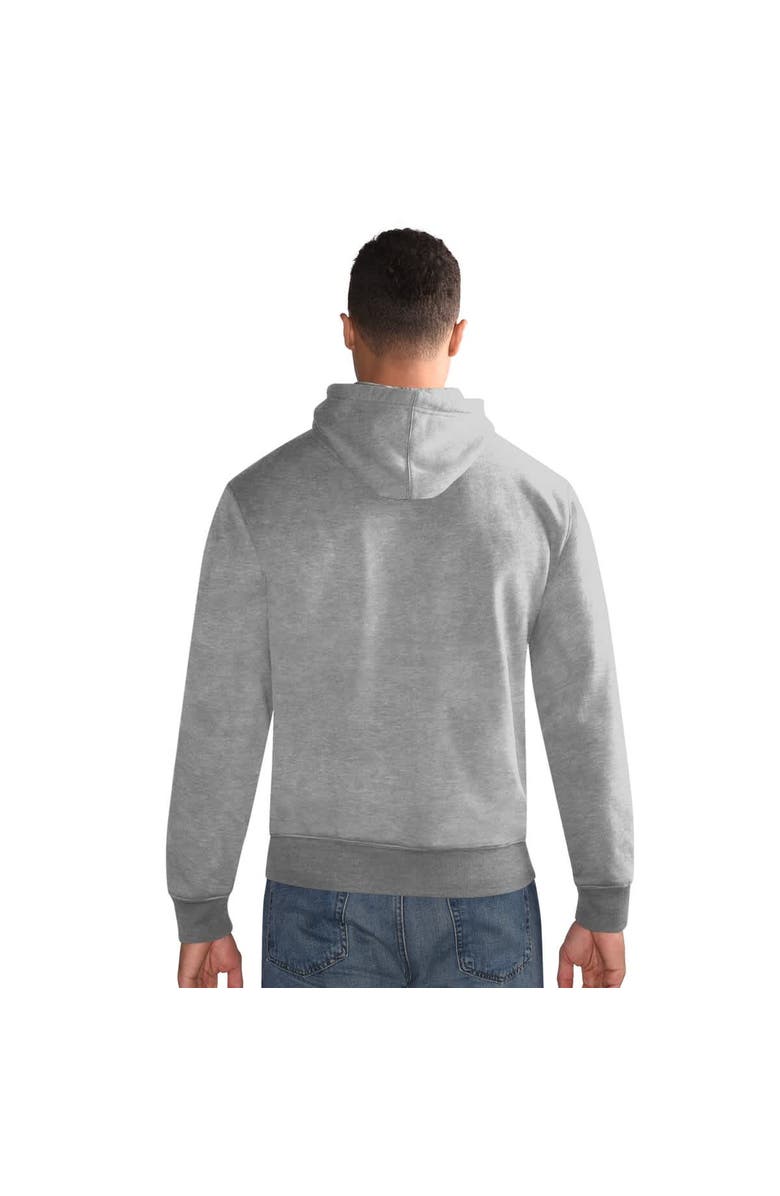 STARTER Men's Starter  Heather Gray Kansas City Chiefs Pullover Hoodie, Alternate, color, Heather Gray