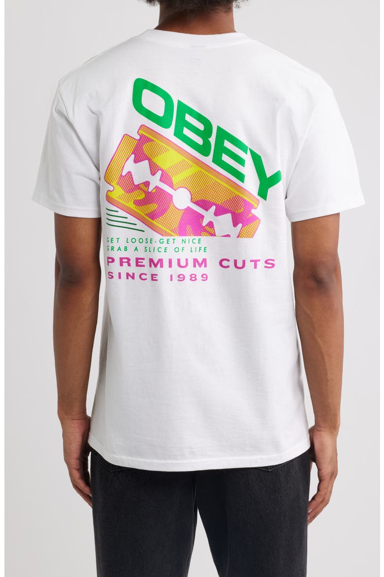 Razor Graphic T-Shirt, Alternate, color, WHITE