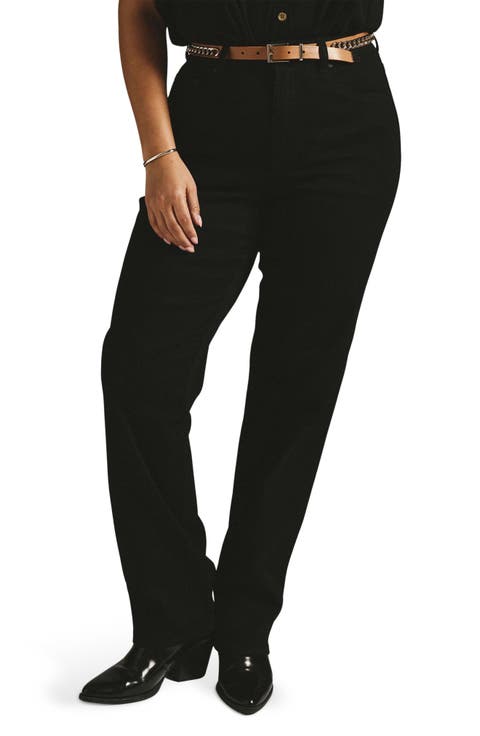 Donna High Waist Straight Leg Jeans