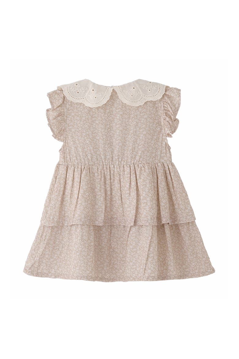 Floral Tiered Dress, Alternate, color, Ivory