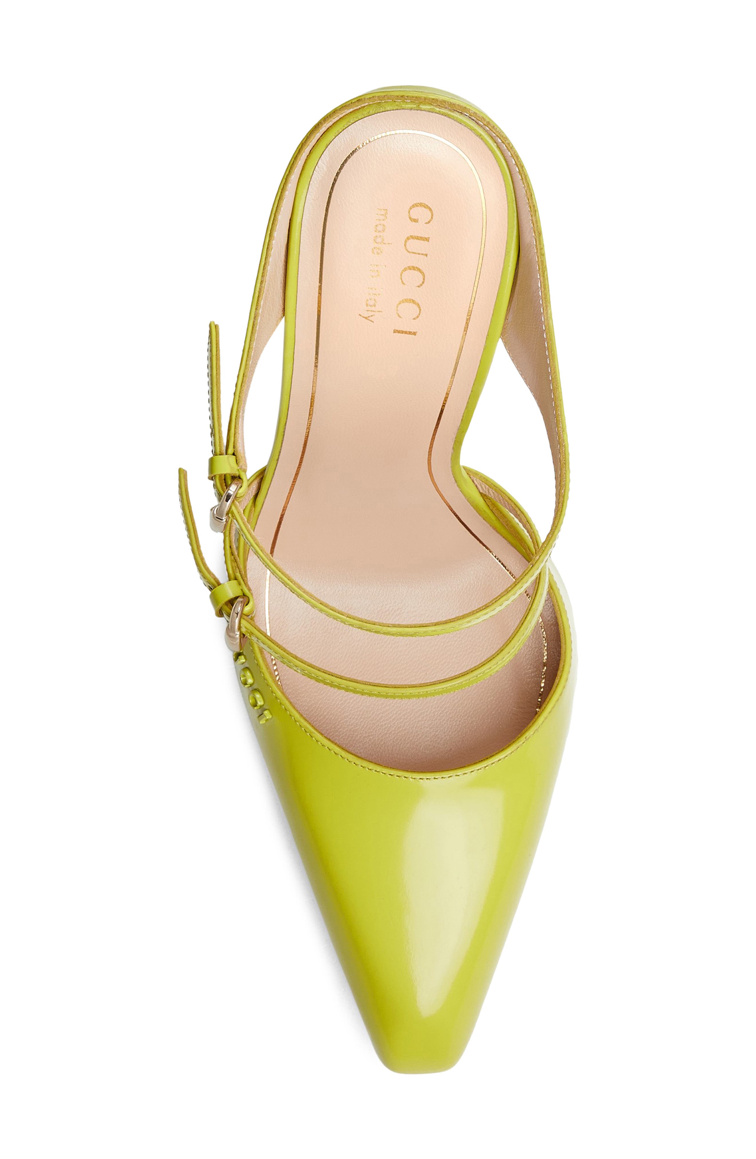 Gucci Christy Pointed Toe Wedge Mule, Alternate, color, 