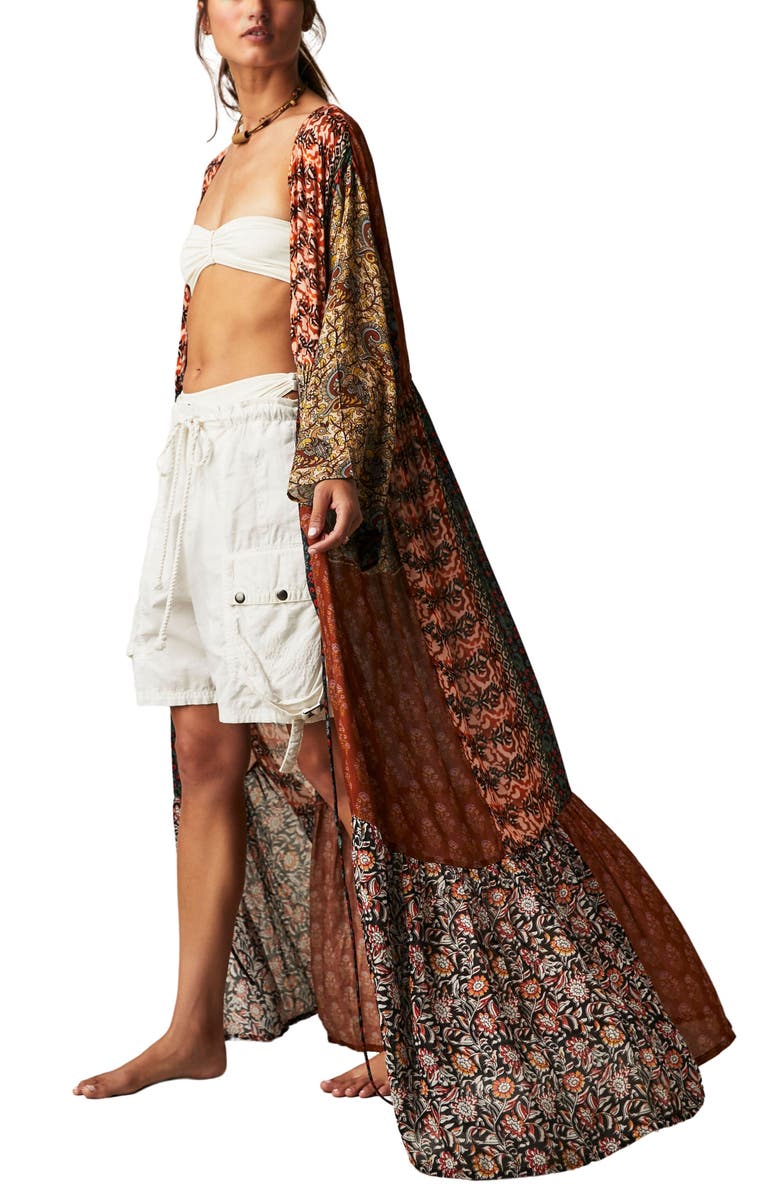 Free People Bombay Mixed Print Maxi Wrap, Alternate, color, 