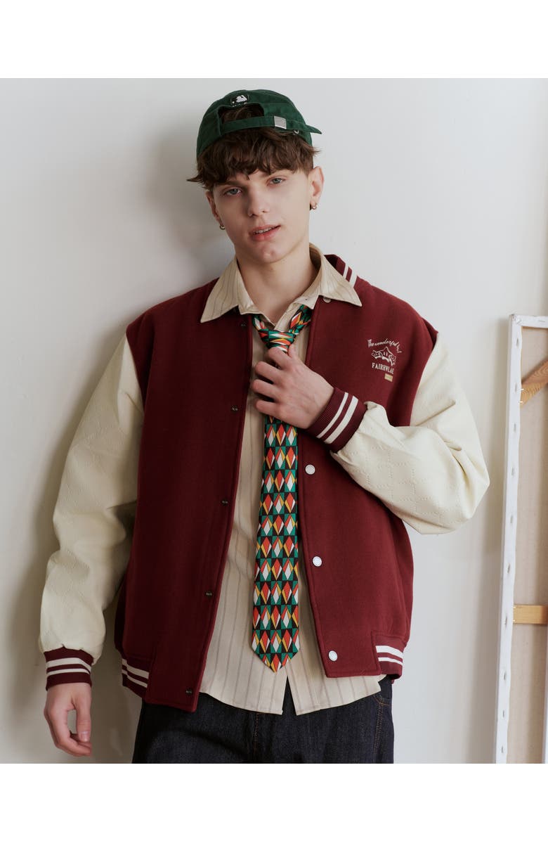 Knottery & Co Prism Diamond Printed Silk Tie, Alternate, color, Emerald