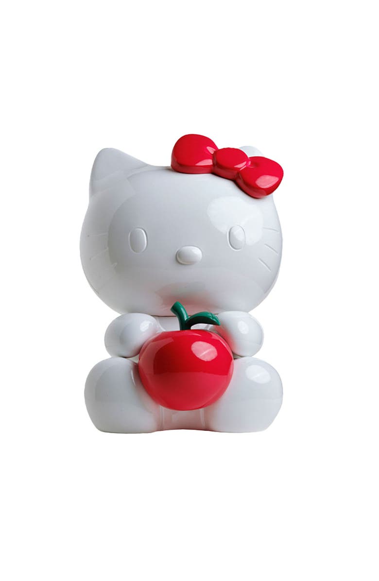 Leblon Delienne Hello Kitty With Apple Figurine, Main, color, Red / White
