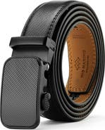 Mio Marino Classic Adjustable Ratchet Leather Dress Belt