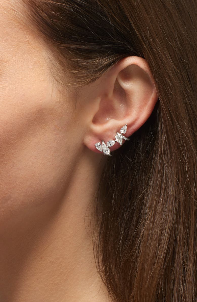 REPOSSI Serti Sur Vide Diamond Single Earring, Alternate, color, White Gold