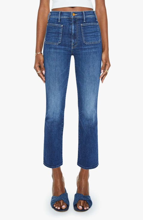 The Hustler Patch Pocket Ankle Bootcut Jeans (Teaming Up)