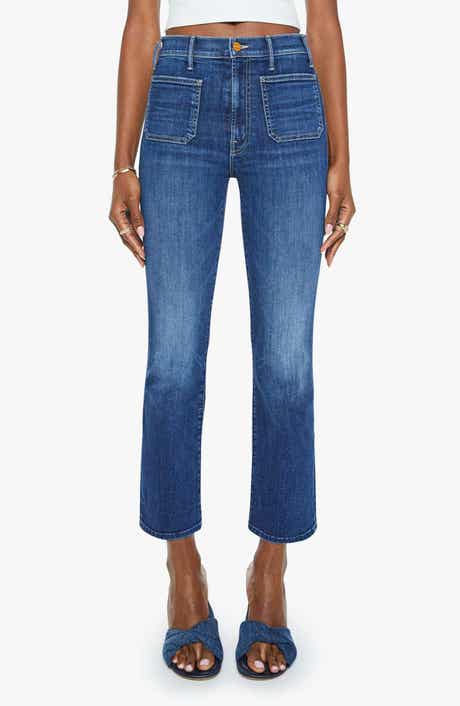 MOTHER The Hustler Patch Pocket Ankle Bootcut Jeans