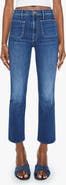 MOTHER The Hustler Patch Pocket Ankle Bootcut Jeans