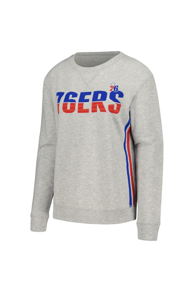 Women's Concepts Sport Gray Philadelphia 76ers Cedar Long Sleeve T-Shirt & Shorts Sleep Set, Alternate, color, Gray